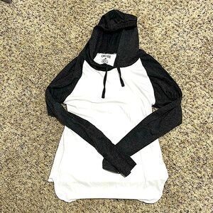 Girls, long sleeve hoodie T-shirt